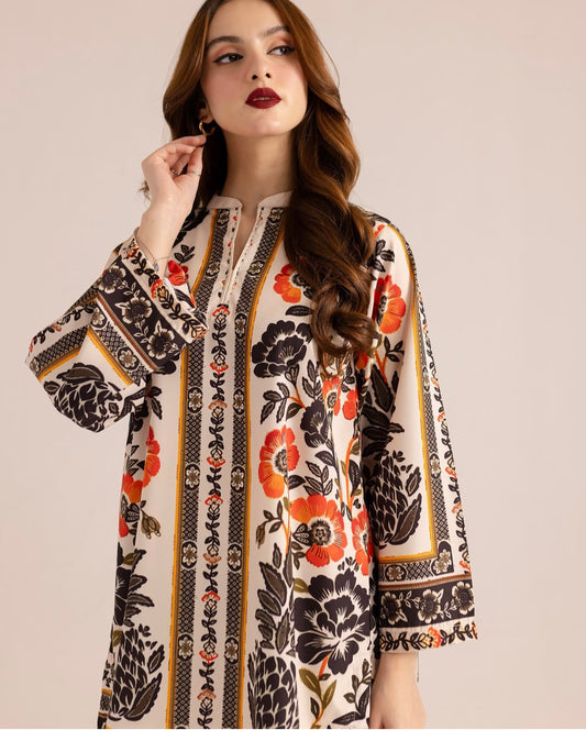 Designer Look Co Ord Set Pakistan | Modern Flora Pattern | Online Sale Shop Unstitched