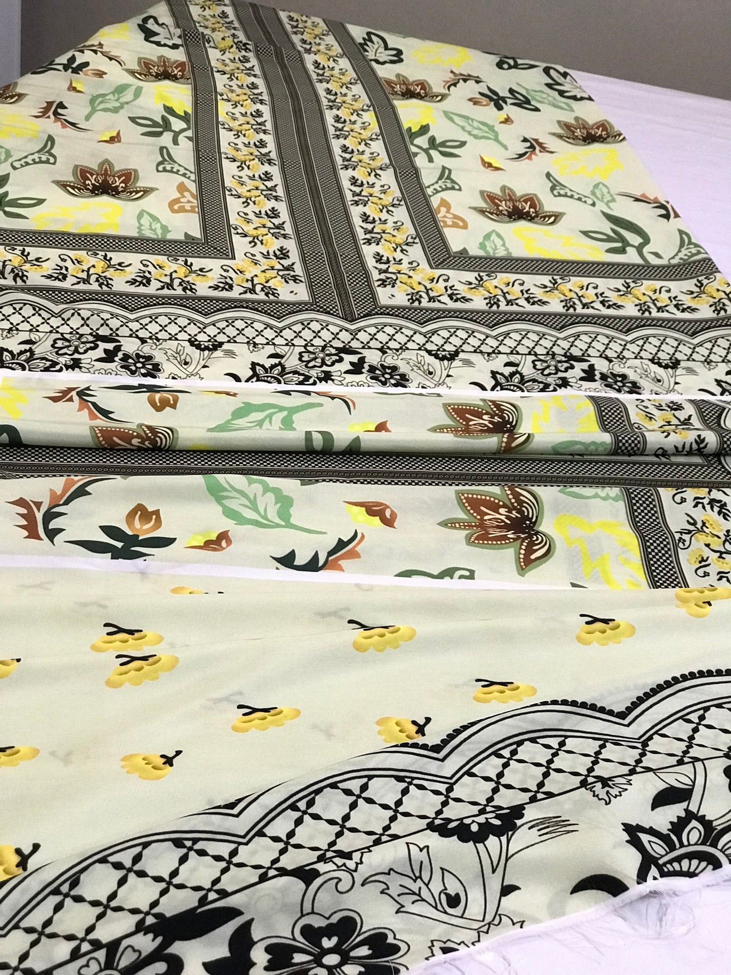 COCO COORD SET SILK LAWN 2 pcs unstitched DIGITAL PRINTED light green