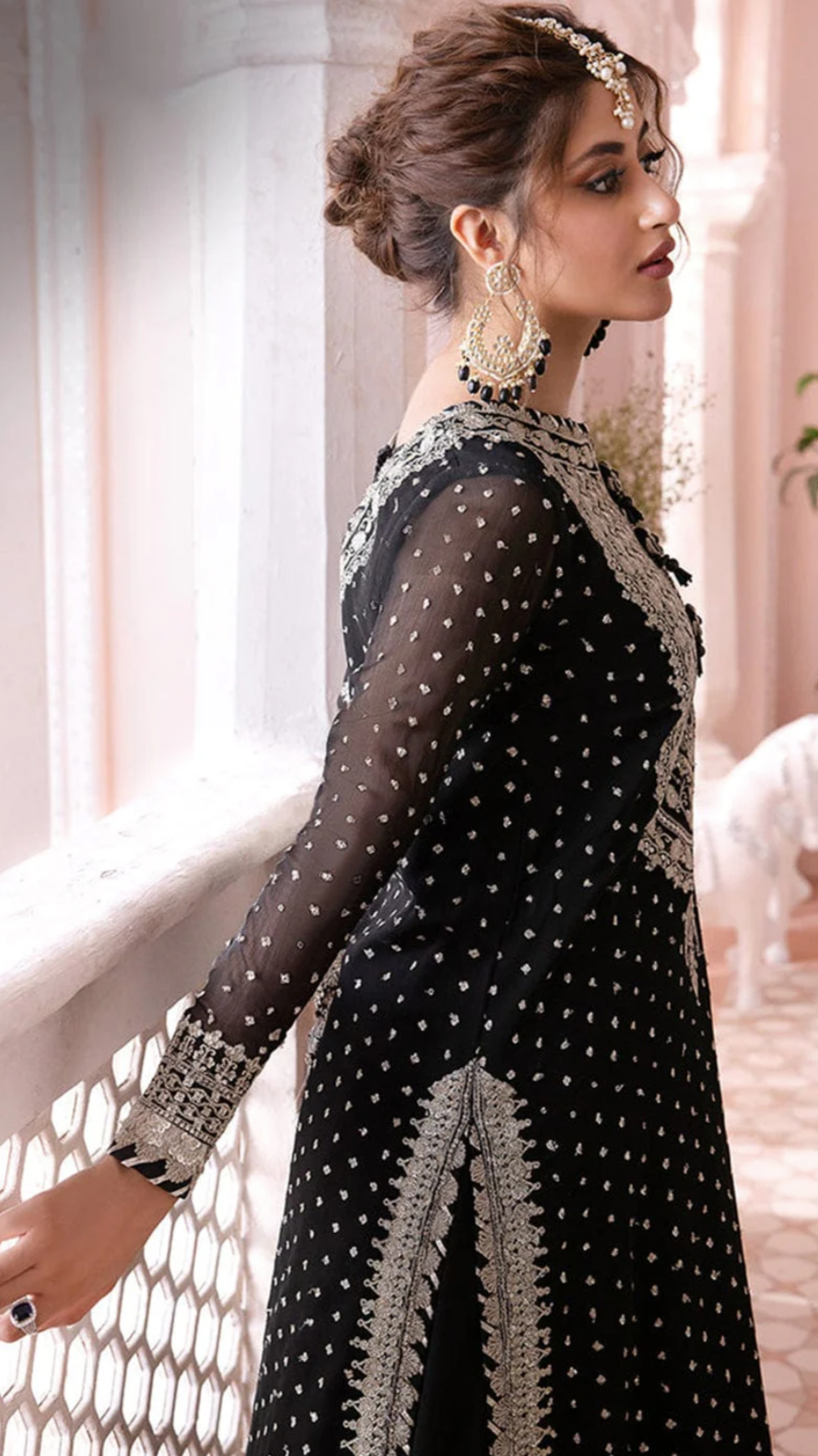 Asim Jofa Chandani Luxury Organza Embroidered Lehanga Dress - Bridal Wedding Collection