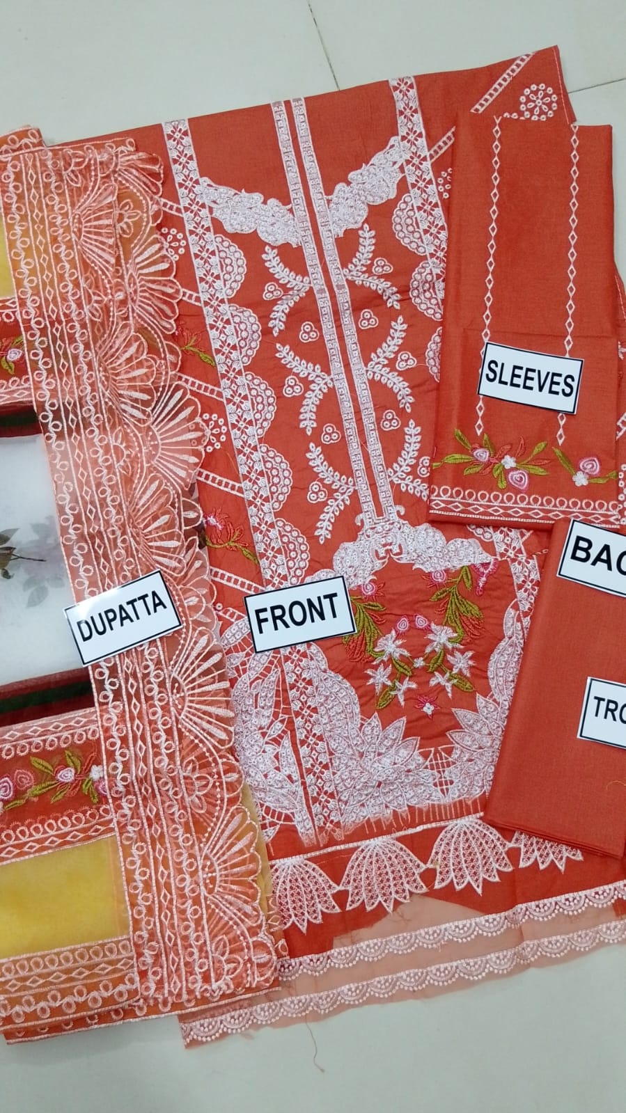 Casual Cotton Embroidered Dress