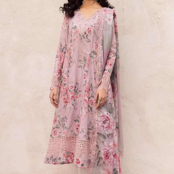 IZNIK DAHALIA PURE LAWN WITH CHIFFON DUPATTA EMBROIDERED WITH EMBELLISHMENTS