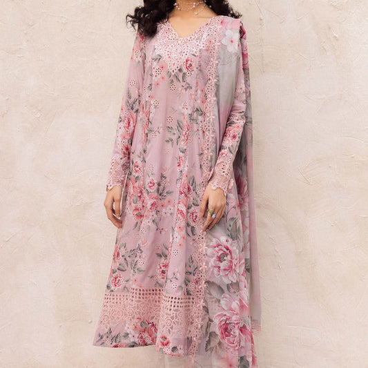 IZNIK DAHALIA PURE LAWN WITH CHIFFON DUPATTA EMBROIDERED WITH EMBELLISHMENTS