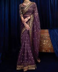 Bekhudi Luxury Net Saree – Inspired by Asim Jofa | Embroidered Silk Blouse & Zari Sequins Elegance