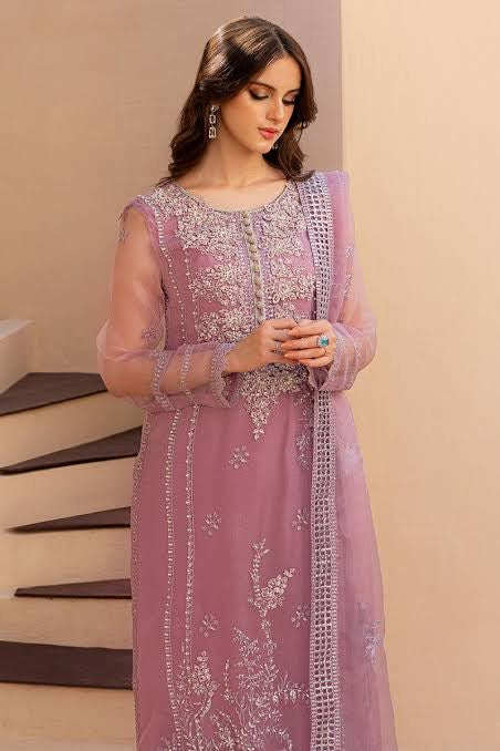 MARIE (3 PIECE) | ESPOIR LUXURY UNSTITCHED | MUSHQ Pink