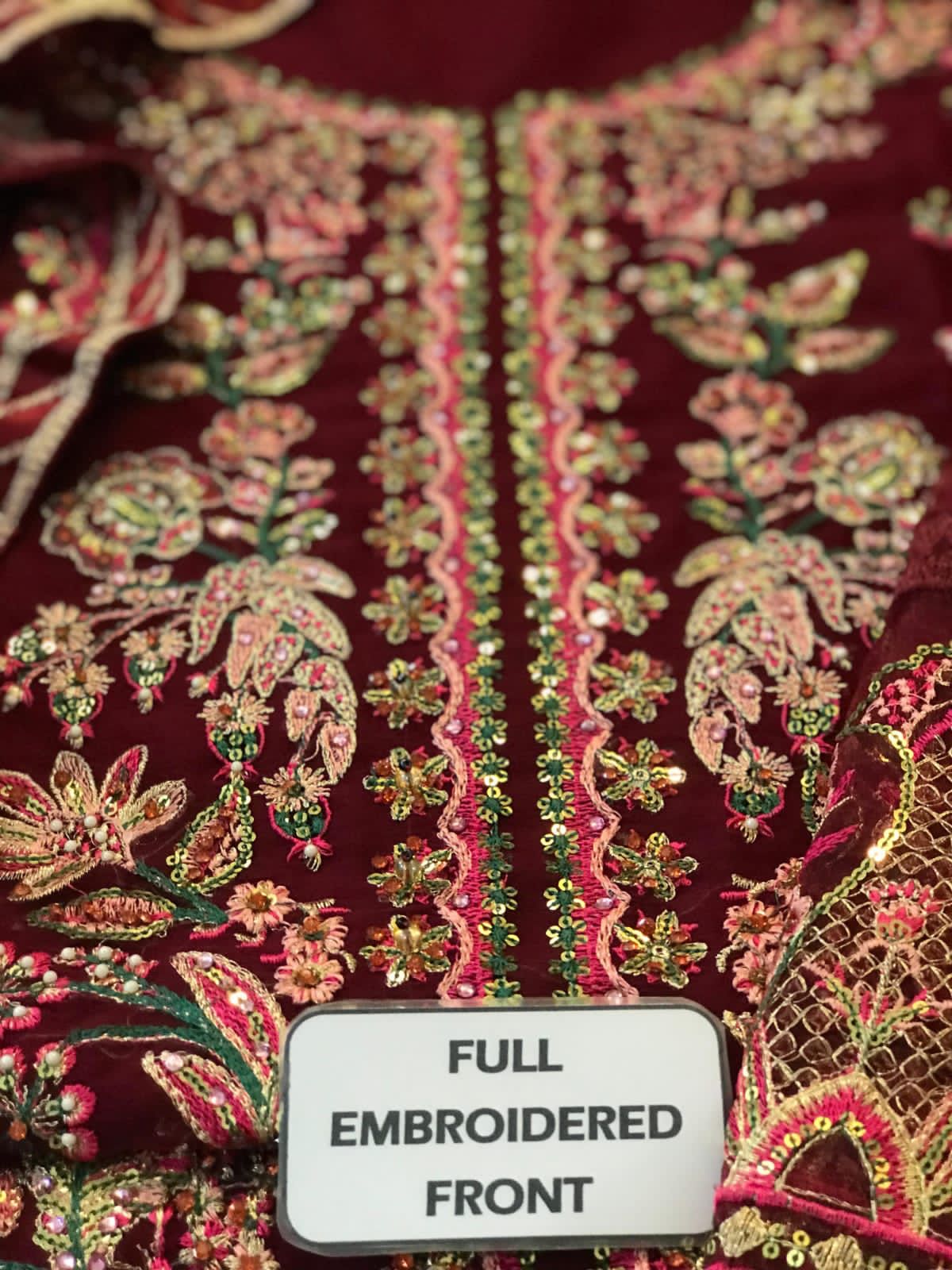 Afrozeh Maroon Exclusive Collection