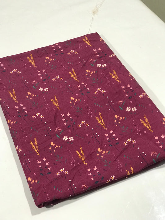 Swiss Premium Lawn Unstitched Dress Material – Floral Printed Wrinkle-Free Fabric for Shirt & Trouser