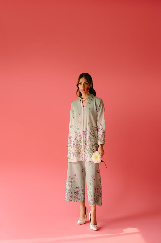 Luxury Casual Wear Co Ord Set Pakistan | Floral | Buy Designer Dresses Online unstitched