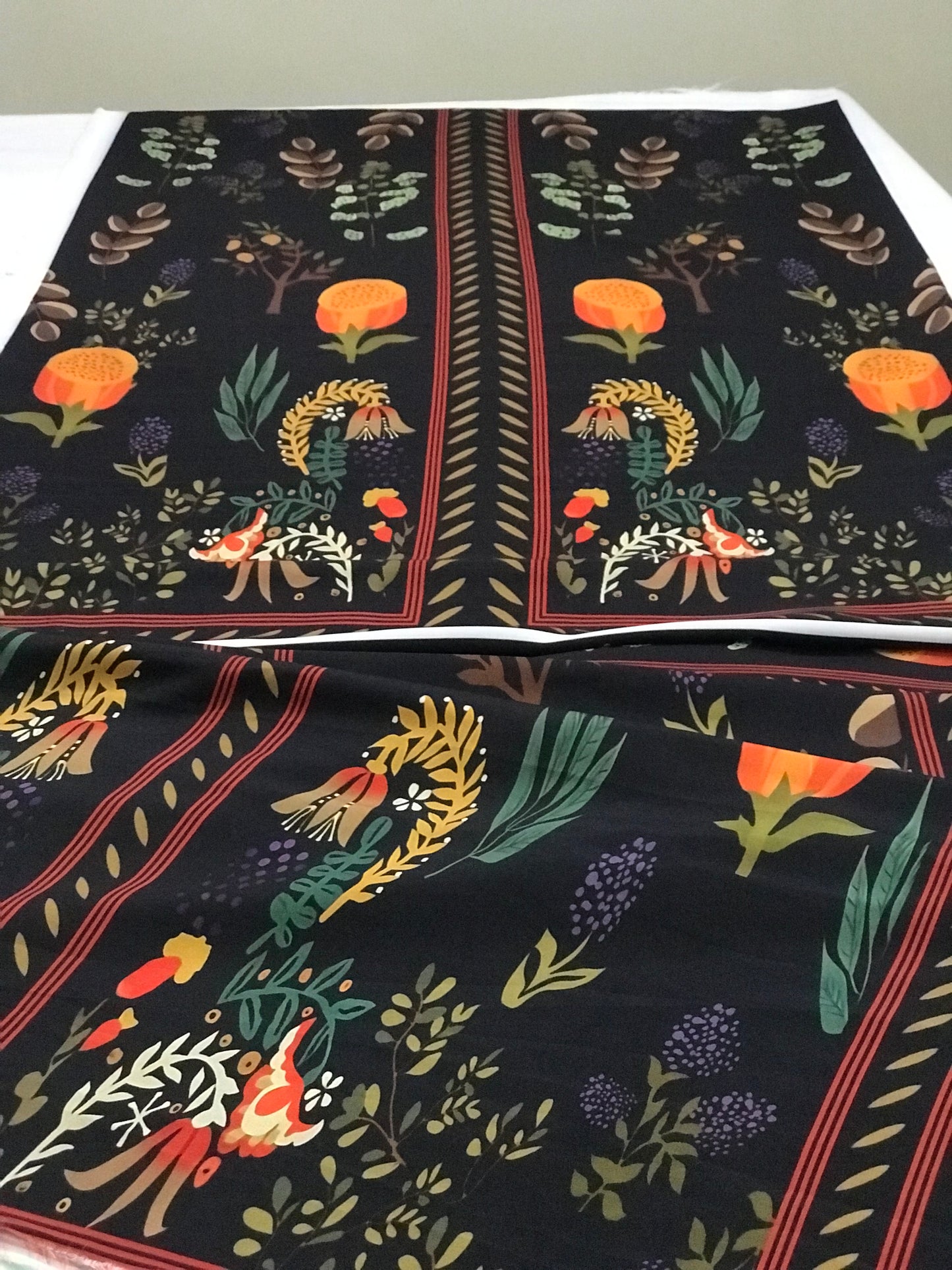 SILAI PRET DIGITAL PRINTED SILK LAWN COORD SET BLACK FLORAL