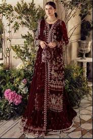 Afrozeh Maroon Exclusive Collection