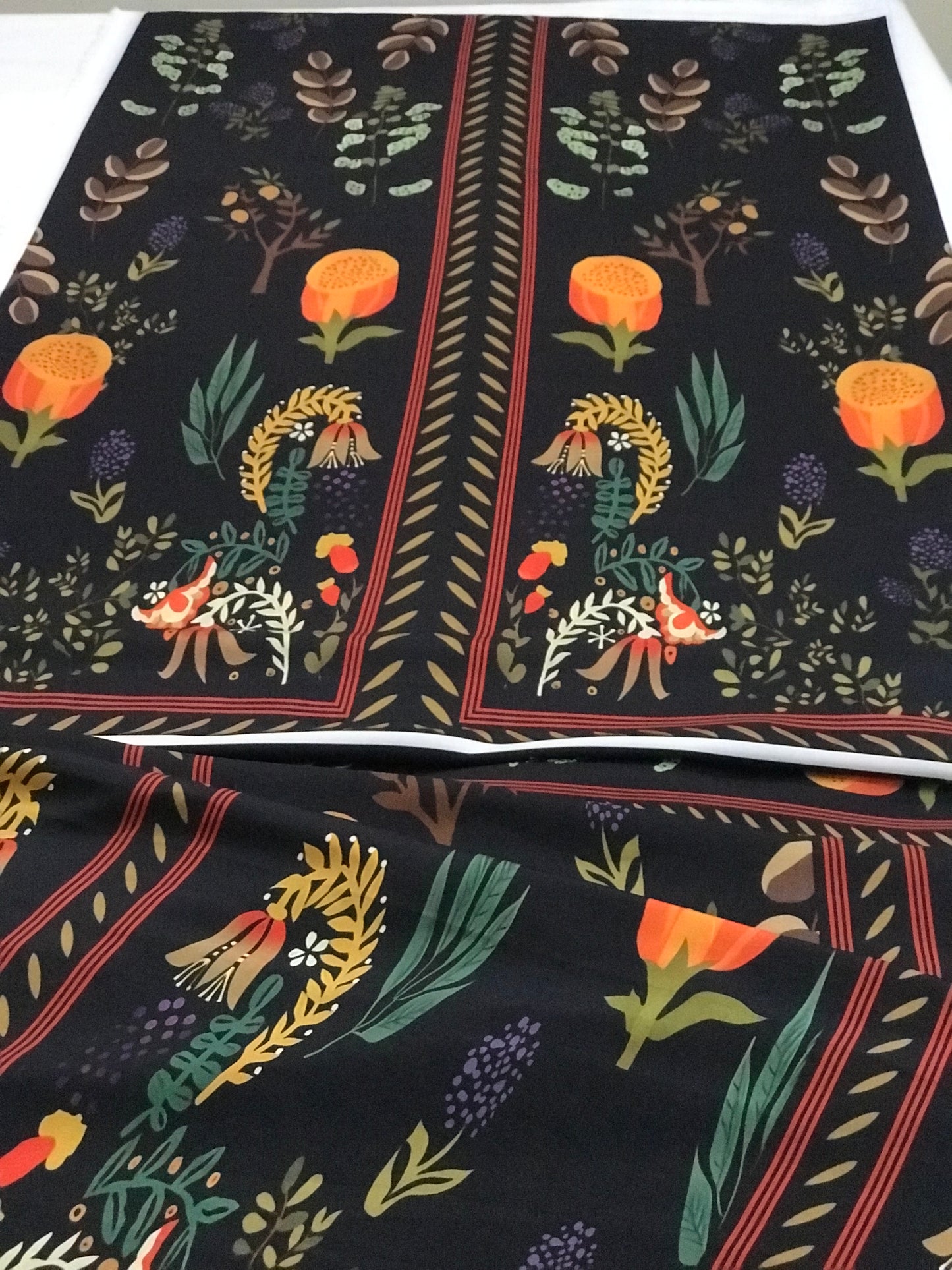 SILAI PRET DIGITAL PRINTED SILK LAWN COORD SET BLACK FLORAL