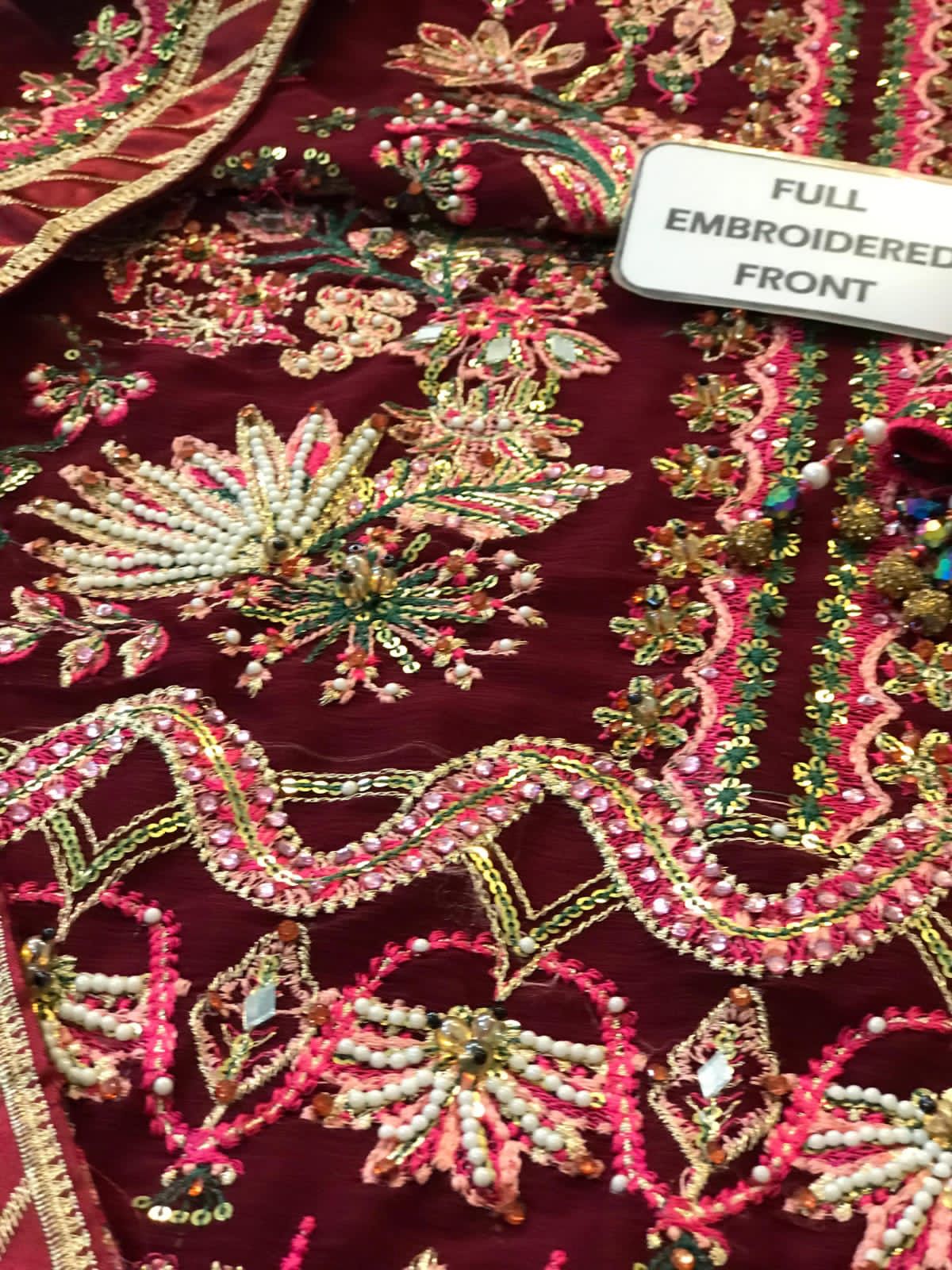 Afrozeh Maroon Exclusive Collection