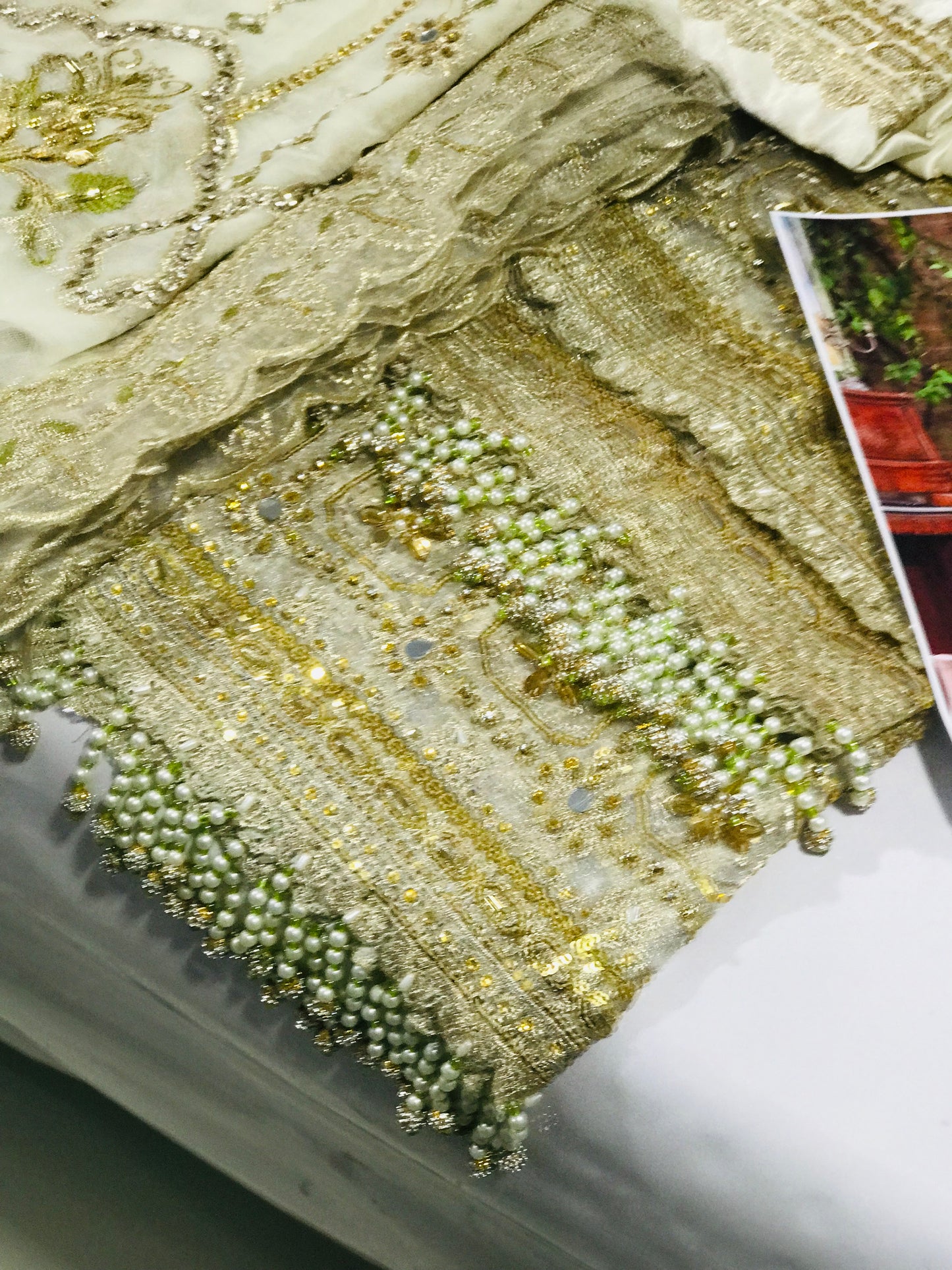 Mehrunisa Luxury Off-White Embroidered Chiffon Sharara Dress – Wedding, Valima & Bridal Events