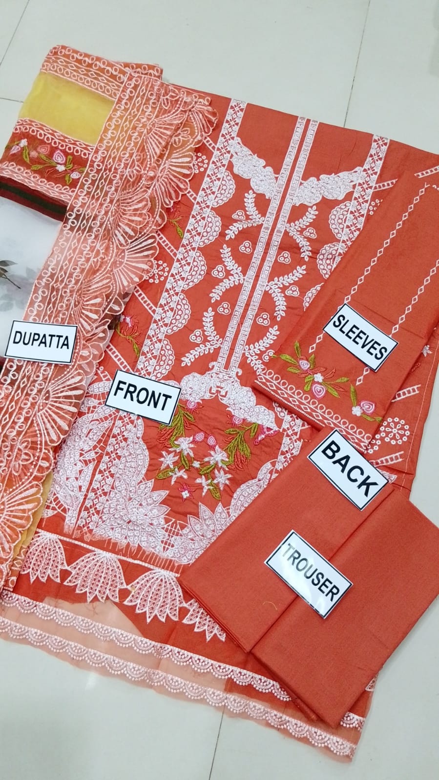 Casual Cotton Embroidered Dress