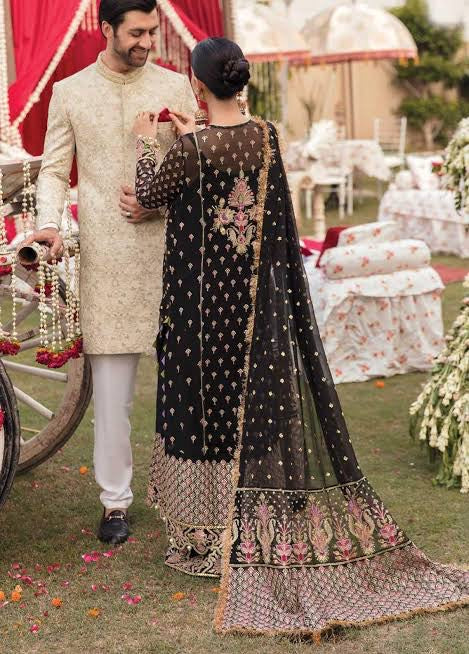 Afrozeh Shehnai Wedding Formals Chiffon Suit AS-22-08 MEHRZAD