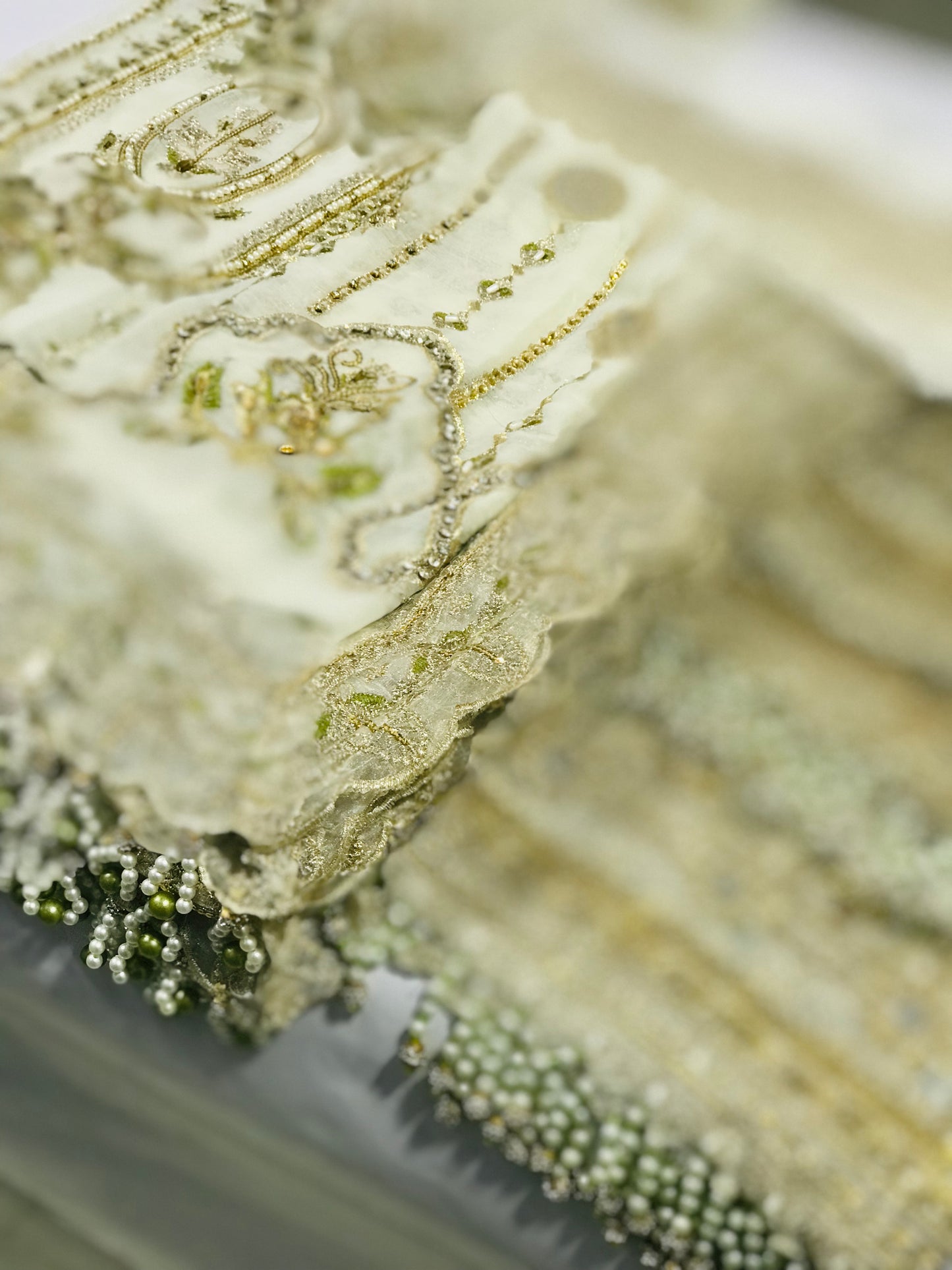 Mehrunisa Luxury Off-White Embroidered Chiffon Sharara Dress – Wedding, Valima & Bridal Events