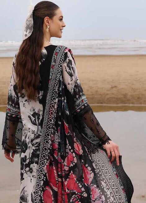 Gardenia By Nureh Pure Lawn with chiffon dupatta and embroidered embellishments