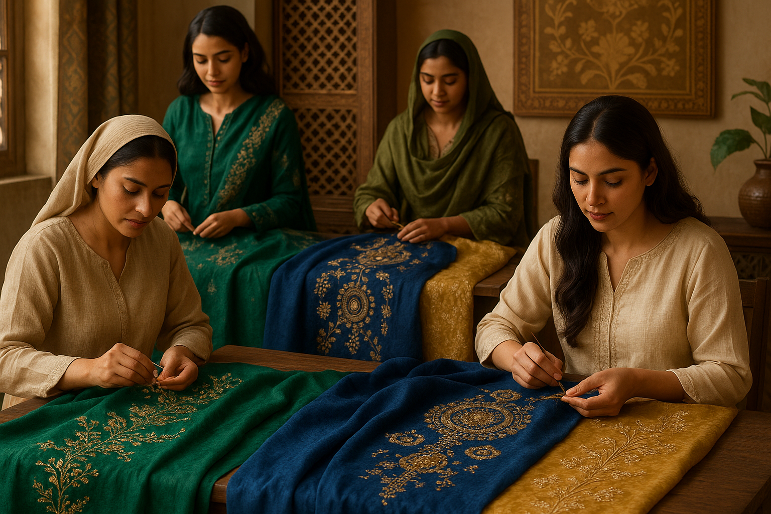 Ethically Crafted Luxury – Sustainable Fabrics & Hand-Embellished in Pakistan